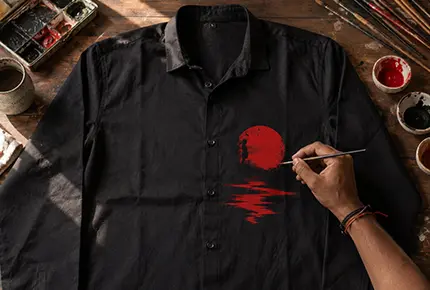 Vivid Crimson Art